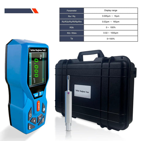 Rugged Portable Roughness Tester And Profilometer With Diamond Stylus For Precise Ra Rz Rq Rt Measurement 0.001 Micrometer Resolution