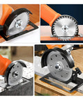 Rock Solid Adjustable Steel Angle Grinder Stand With Heavy Duty Safety Guard And Ultra Tough Clamps For Diy Power Tools Cutters Grab This Knockout Workshop Staple Today - Four images showing the stand with different cutting angles.