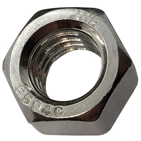 Hex nut from 304 stainless steel hardware kit, rust-resistant
