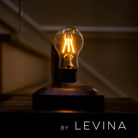 Floating Light Bulb Lamp With Magnetic Levitation And Wireless LED Illumination Cool Night Light For Modern Room Decor