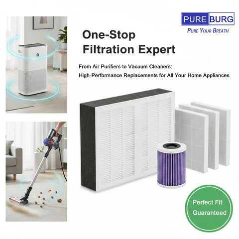 2 Pack H13 True HEPA Filters With Four Activated Carbon Pre Filters For Coway AP-1512HH AP-1518 And AIRMEGA 200M Replacement