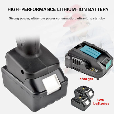 High-performance lithium-ion battery for Super Heavy Duty Rechargeable Battery Operated Hydraulic Cable Cutters with Auto Ratchet feature.