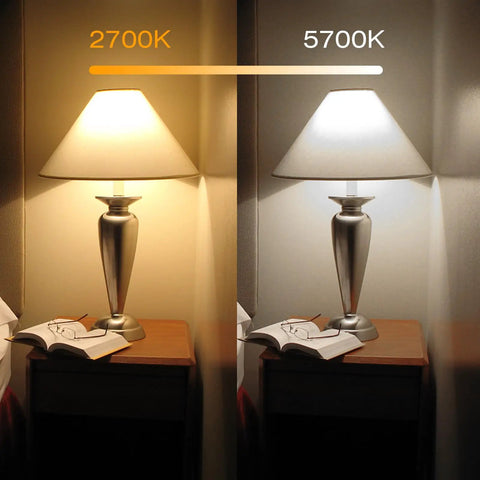 Ultra Straight Fire RGBW LED Bulb, E26 Dimmable Screw Base, Wireless Remote With Digital Timer, 120 Shades For Chill Home Ambient Or Epic Weekend Party Glow, lamp color temperature comparison.