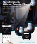 4MP Bulb Security Camera Wireless 360 Degree Panoramic 2K HD Day And Night Full Color Starlight Vision Motion Alerts Audible Alarm Easy Install Indoor Outdoor Alexa Compatible