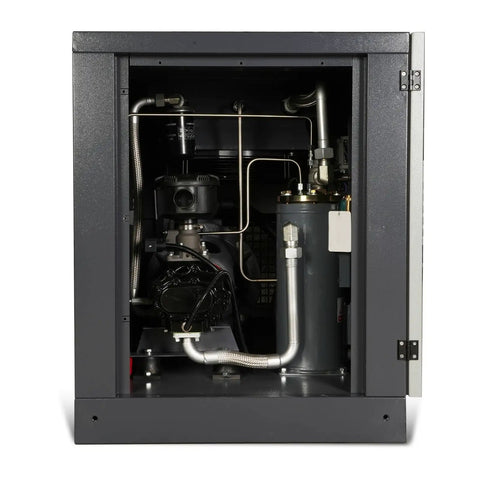 10HP Rotary Screw Air Compressor With 32 CFM At 116 PSI, 460V 3-Phase Industrial Grade Machine Built Tough With Premium Airend