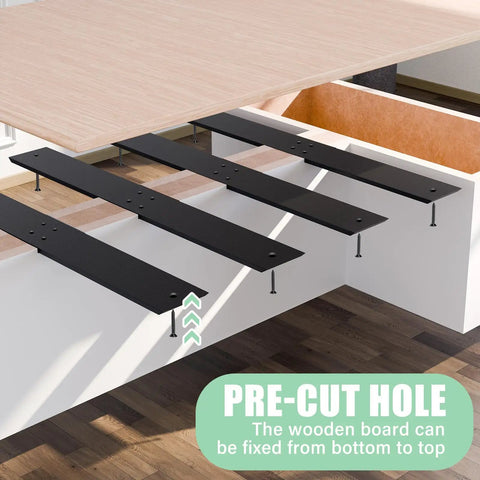 Four Pack 26 Inch Countertop Support Brackets Set With Hidden Island Mounts And Flat Wall Support installation view