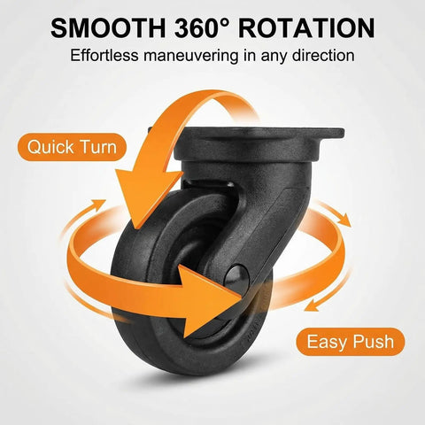 Heavy Duty Silent Replacement Wheels For Suitcase 360 Smooth Glide Spinner Kit with 360° rotation for effortless maneuvering.