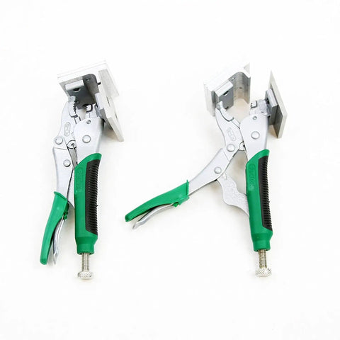 Adjustable Z Clamp Panel Siding Installation Tool For One Man Install Contractor Grade Siding Clamp To Secure Z Flashing And Create A Stable Siding Nailing Platform Green Pro, front view
