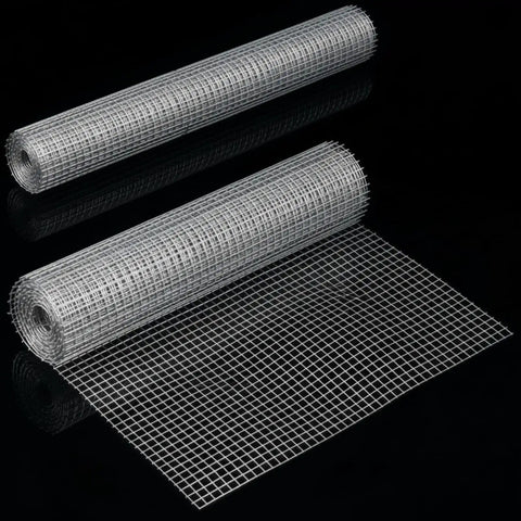 Two Sheets 1/4 Inch Welded Wire Mesh Roll 13.7 By 40 Inches Hardware Cloth Galvanized Cage Fence For Chicken Poultry Coop Rabbits Snakes