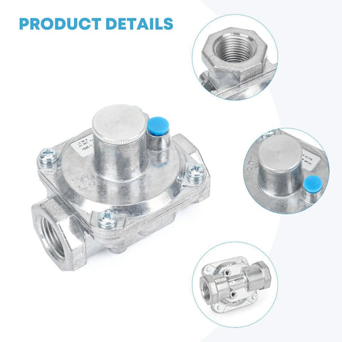 Heavy-duty gas regulator propane natural gas, metal construction
