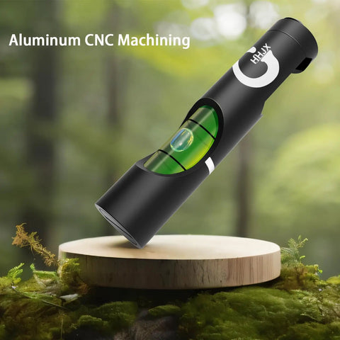 Level Up Your Rifle With A Durable 6061 Aluminum Scope Leveling Kit And Bubble Level For Picatinny Rails, Easy Mounting, Boosts Long Range Accuracy And Consistency against forest backdrop