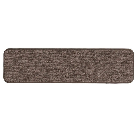 Skid Resistant Carpet Stair Treads Set Of 15 Pebble Gray 8 Inch By 27 Inch Non Slip Backing For Safer Stairs Easy Install Durable Rubber Backing