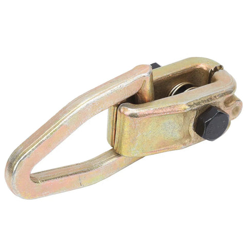 Beefy Carbon Steel Mini Clamp For Auto Body Work And Sheet Metal Pulling Rust Proof Dent Fixing Tool shown in side view, compact design.