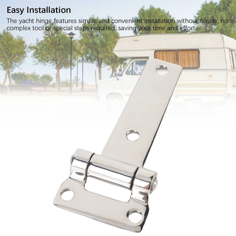 heavy-duty marine RV door hinge 304 stainless steel