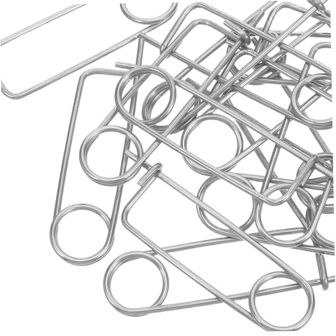 Heavy Duty Stainless Steel Brooch Cotter Safety Spring Pins For Quick Lock Farm Hitch And Industrial Use With Anti Vibration Stability.
