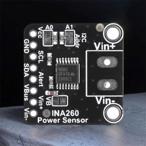 INA260 Current Voltage Power Sensor Module No Fuss High And Low Side Detection Heavy Duty Electronics Project Tool on a surface.