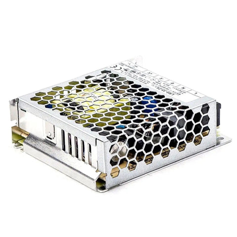 Heavy Duty 36 Watt 24 Volt 1.5 Amp Single Output Ac Dc Switching Power Supply For Home Projects And Industrial Gear with metal casing.