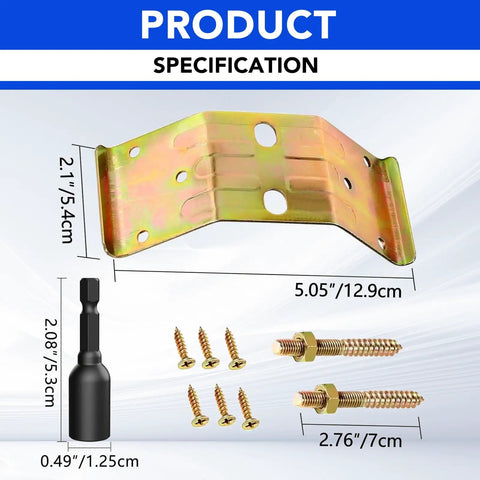 Heavy Duty Table Leg Corner Brackets With Iron Hanger Bolt For No Sweat DIY Furniture Build And Wobble Free Assembly Includes fast install hardware, detailed specifications.