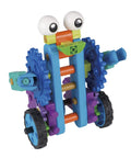 Colorful robot from Robot Engineer STEM Kit for Kids Kid Friendly Build 10 Non Motorized Robots Read Along Storybook Manual