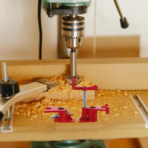 Heavy Duty Half Inch Woodworking Pipe Clamps With Rubber Protection Sleeve Quick Grip Vise for secure framing on wood and metal.