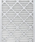 Efficient Pleated Air Filter 18x30x1 MERV 12, Actual 17.75x29.75x0.75, close-up of filter pattern and frame