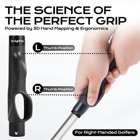 Hand using Golf Grip Trainer For Consistent Swing And Nail Your Hand Positioning Portable Training Aid With Non Slip ABS