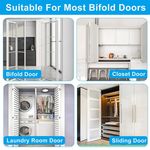 Heavy Duty Bifold Door Hardware Kit Handles The Hustle By Delivering Top Bottom Steel Pivots Tough Guide Wheels And Spring Loaded Parts For Zero Hassle Closet Upgrade Projects Right Out The Box - displayed with bifold, closet, laundry, and sliding doors.