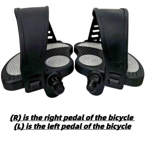 Heavy Duty Indoor Bike Pedals With Adjustable Straps And Dual Spindle Sizes For Peloton Schwinn And Spin Bikes Durable