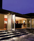 Dope Low Voltage 12V Horizontal Step And Wall Light For Indoor Or Outdoor Use Amber 1800K Built In LED in use on patio steps