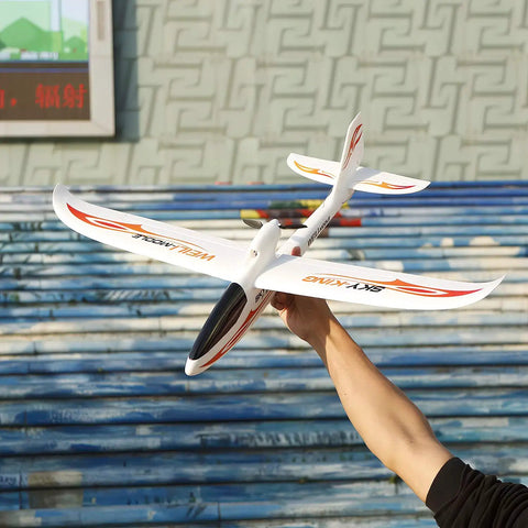 Three Channel RC Airplane For Adults And Beginners, Sky King Inspired Fighter Glider With 2.4GHz 6 Axis Gyro Stabilizer