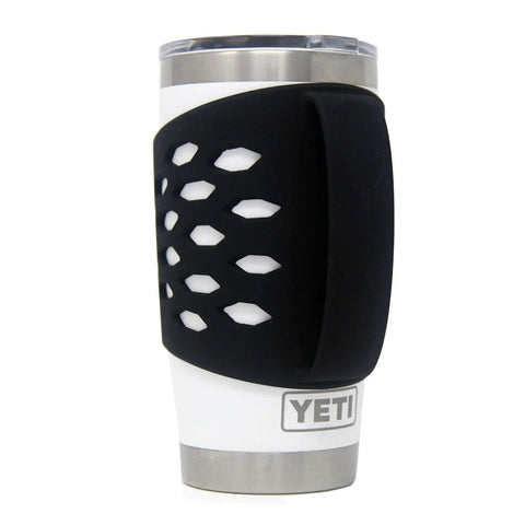 Protective Silicone Tumbler Sleeve With Handle For 20 Oz Stainless Steel Vacuum Insulated Mugs and Tumblers with comfy grip