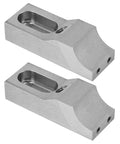 Low Profile Side Clamp Vise Set For Milling Machines, 2 Pack, 60kN Clamp Force, CNC Engraving And Drilling Ready, Heavy Duty S136H Die Steel
