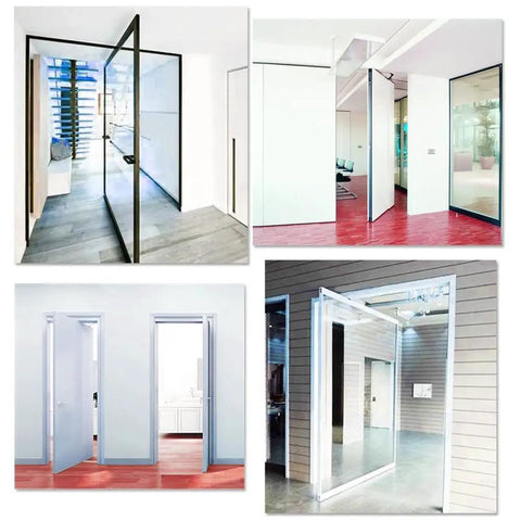 Heavy Duty 360 Degree Cabinet Pivot Hinge Smooth Spinning 304 Stainless Steel Secret Door Fixture Easy Peasy Diy Mount Built Tough No Sweat Installation Reliable Cupboard Hardware Set Size One Hundred Millimeters displayed in modern interior doors.
