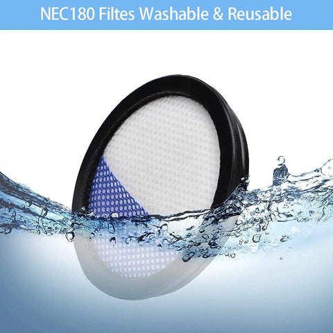 Replacement Filter For Eureka Stick Vacuum NEC180 NEC380 NEC480 NEC185 NEC186 NEC190 submerged in water