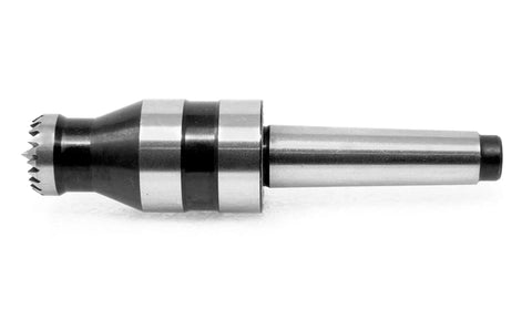Three Quarters Inch MT2 Crown Revolving Live Center For Wood Lathes on white background