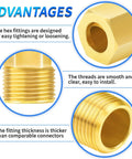 Advantages of Brass Compression Elbow Fitting One Half Inch Tube OD To One Half Inch NPT Male 90 Degree Connector