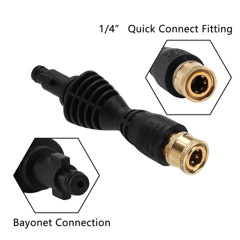 Pressure Washer Gun Adapter Kit With 1/4 Inch Quick Connect Socket And 5 Nozzles, Durable Pressure Washer Fittings For Ryobi