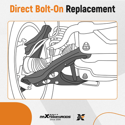 Direct Bolt-On Replacement diagram for Front Outer Tie Rod Ends Pair For Nissan Sentra 2013 2019 And Compatible Models Leaf 2018 2019 NV200 2013 2019 City Express 2015 2018 Driver And Passenger Side