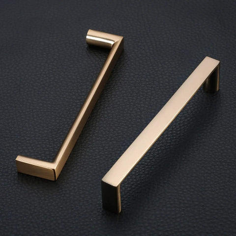 20 Pack 5 Inch Cabinet Pulls Square Champagne Bronze Zinc Alloy Hardware For Kitchen Cabinets, Dresser, Cupboard, And Wardrobe Drawer Pulls