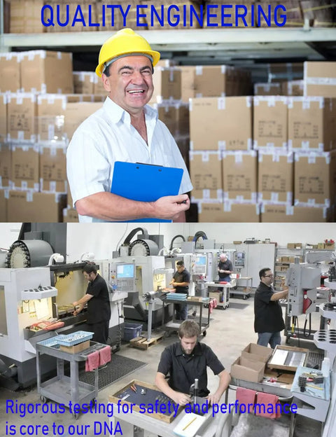 Chiloskit 3-Port brass air compressor check valve factory scene with workers at machines and stacked boxes