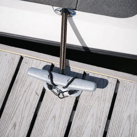 Two Pack Bungee Dock Line For Sea Doo Spark 2Up And Small Boats Elastic Shock Absorbing Mooring Rope at dockside