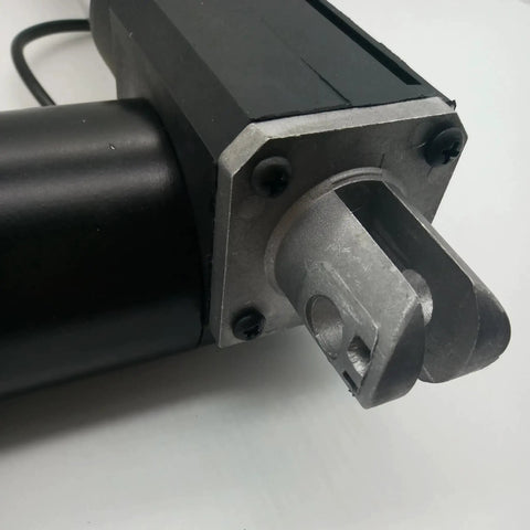Heavy Duty Electric Linear Actuator Tubular Motor Working Like A Silent Beast With Five Thousand Newton Push Power And Rock Solid One Hundred Fifty Millimeter Travel To Quickly Upgrade Beds And Couch Frames close-up view of metal housing and connector