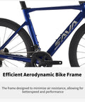 Full Carbon Racing Bike With Ultralight T800 Frame And Wheelset, Shimano R7120 24 Speed, Hydraulic Disc Brakes, close-up frame