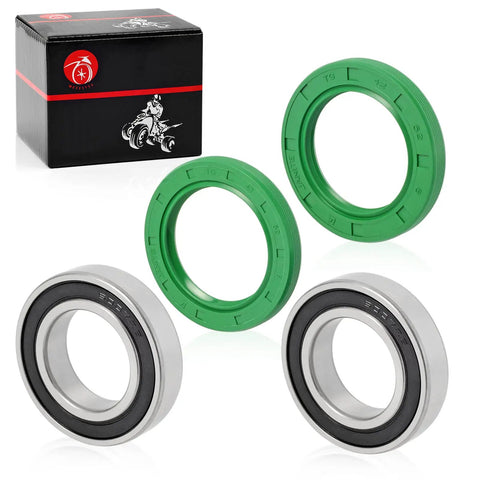 Rear Axle Wheel Bearing And Seal Kit Compatible With Yamaha Banshee Blaster Raptor Grizzly Quad Atv, includes two 6007 bearings and seals.