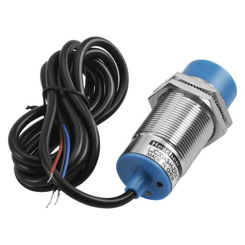 M30 Capacitive Proximity Sensor Switch Non Shield Type NPN Normally Open Three Wire 10 To 30V DC 200mA Output Blue Housing