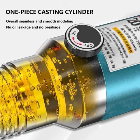 Close-up of the one-piece casting cylinder of the Heavy Duty Hydraulic Gear Puller Rig With Five Ton Capacity And Three And Four Inch Chucks To Knock Out Stubborn Wheel Bearings On Trucks Like A Champ.