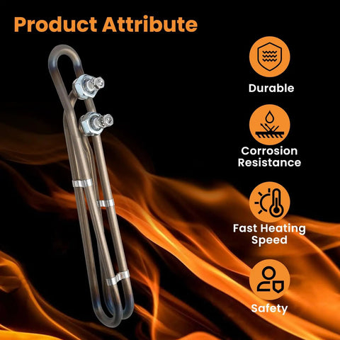 5.5 kW 240V Hot Tub Heater Element Replacement Go To Universal Flo Thru Compatible With Balboa Gecko Spa Builders Hydro Quip ACC