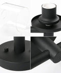 3 Light Semi Flush Mount Ceiling Light With Glass Shade For Hallway Loft Kitchen And Bar, Industrial details close-up