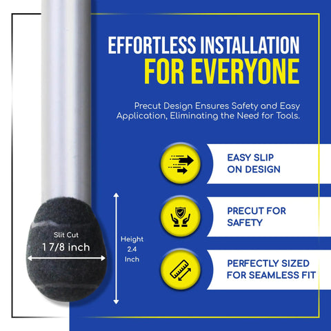 Heavy Duty Floor Guards And Silent Glide Pads That Shield Hardwood Surfaces From Stubborn Scuffs While Rolling Out Breezy Mobility For Walkers Chairs Tables And Desks In A No Drama 100 Count Black Bundle with easy slip-on design and pre-cut safety.