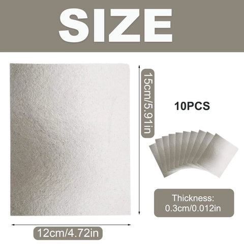 10 Pack Microwave Waveguide Covers 5.9 By 4.7 Inches Easy Cut Mica Sheets size details for heat insulation replacement